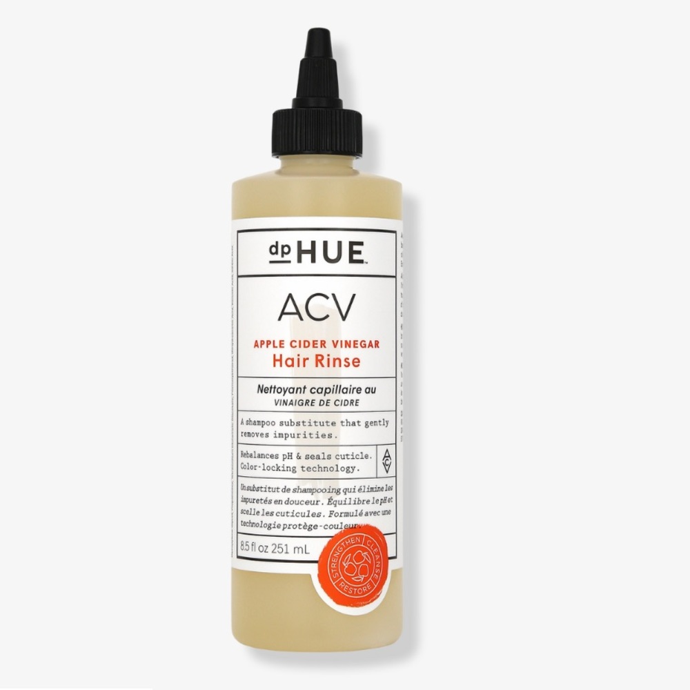 dp HUE apple cider vinegar hair rinse